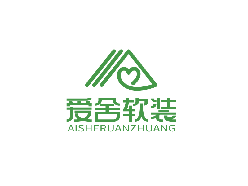 张俊的江苏爱舍墙纸有限公司logo设计
