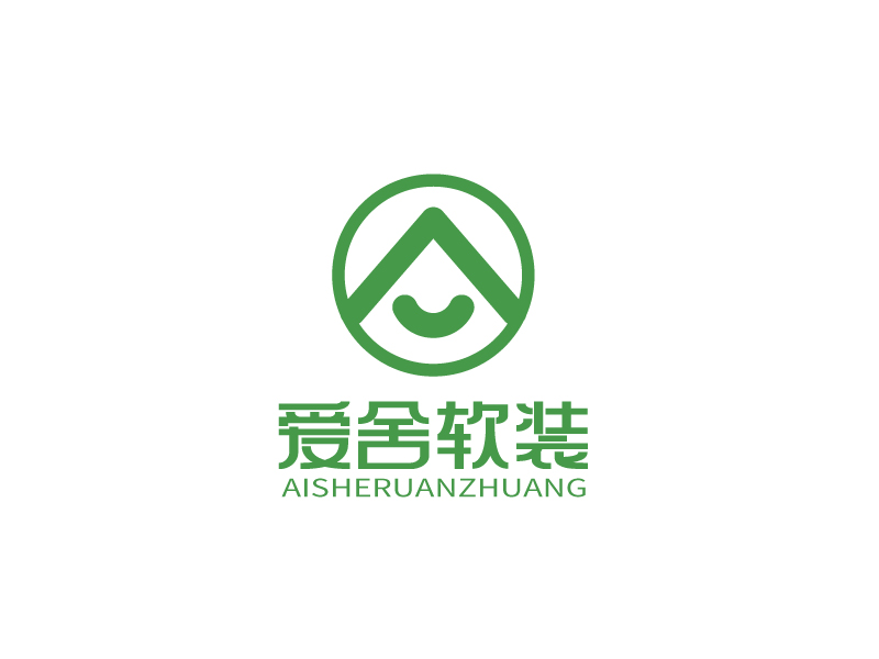 张俊的江苏爱舍墙纸有限公司logo设计