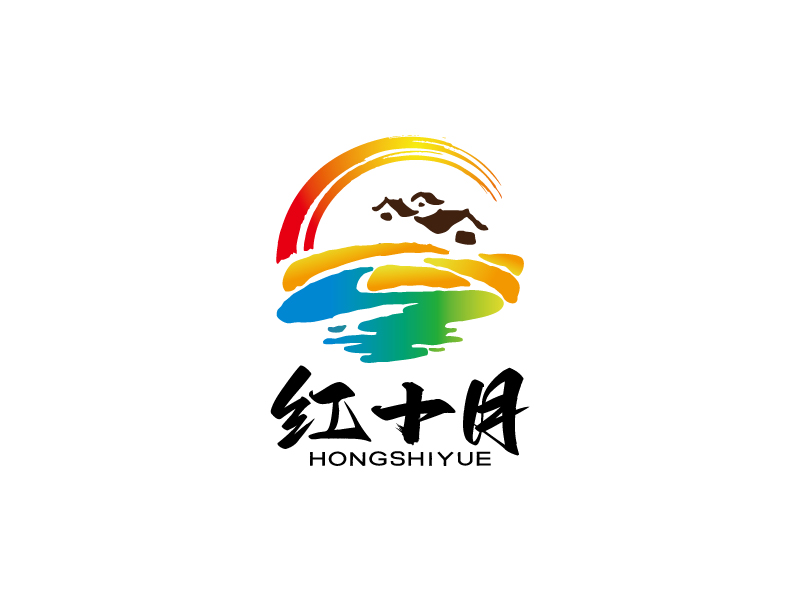 张晓明的红十月旅游度假logo设计