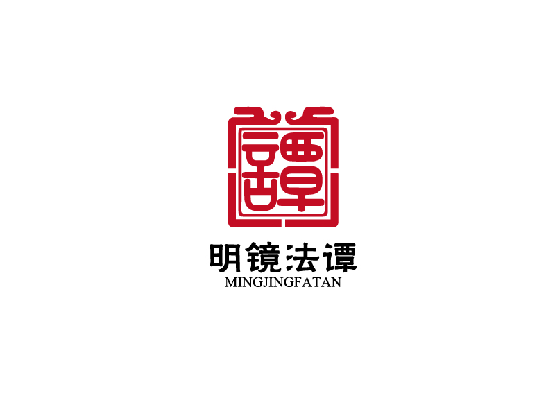 秦光华的明镜法谭logo设计