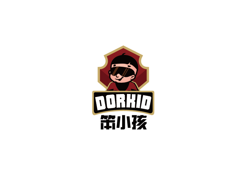 于伟光的Dorkid/笨小孩logo设计