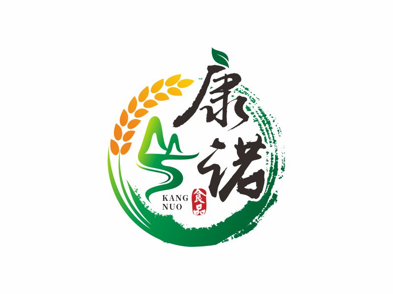 何嘉健的康诺食品logo设计