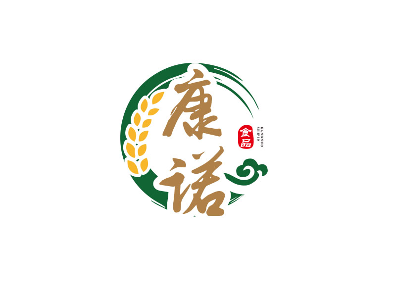 朱红娟的康诺食品logo设计