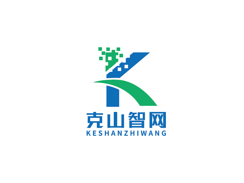李宁的克山智网logo设计