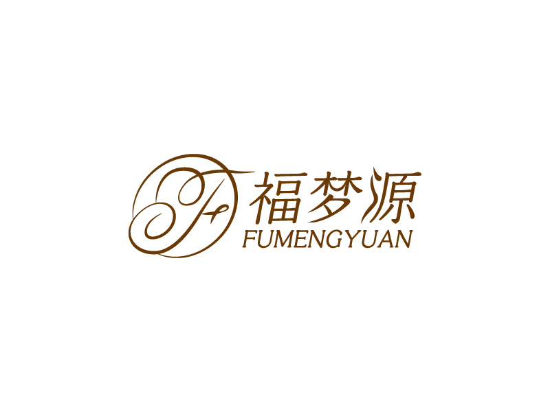 杨忠的福梦源 字体logo定制设计logo设计