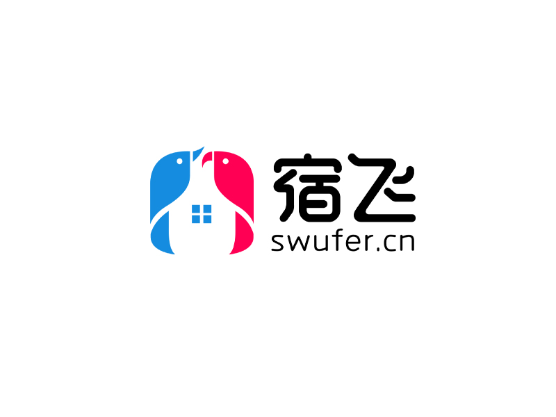 宿飞logo设计