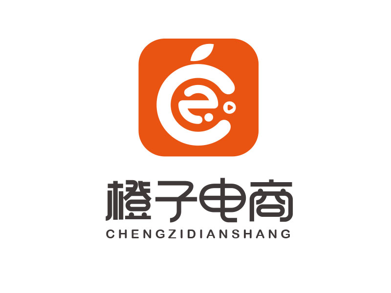 朱红娟的橙子电商logo设计