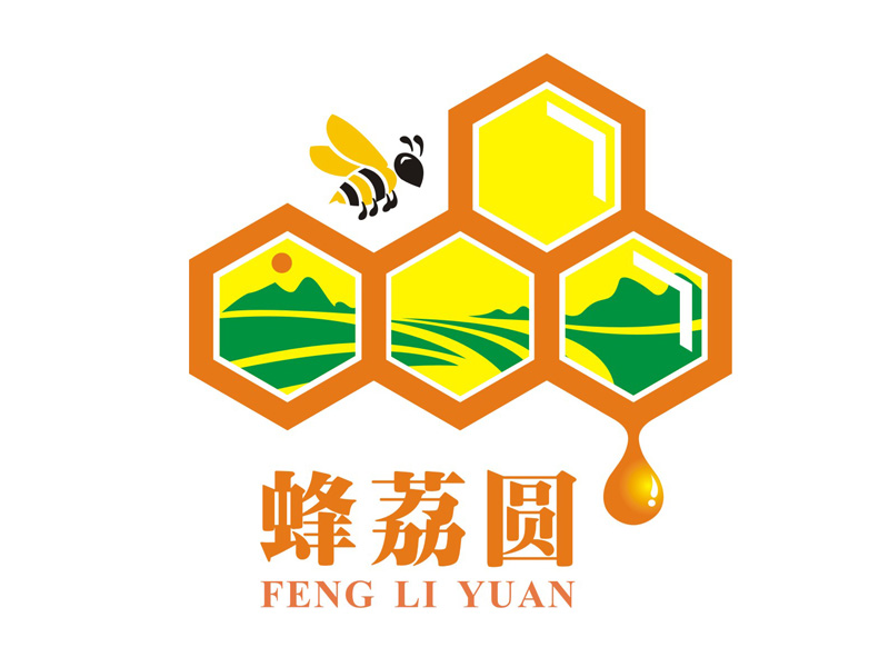 杨威的蜂荔圆logo设计
