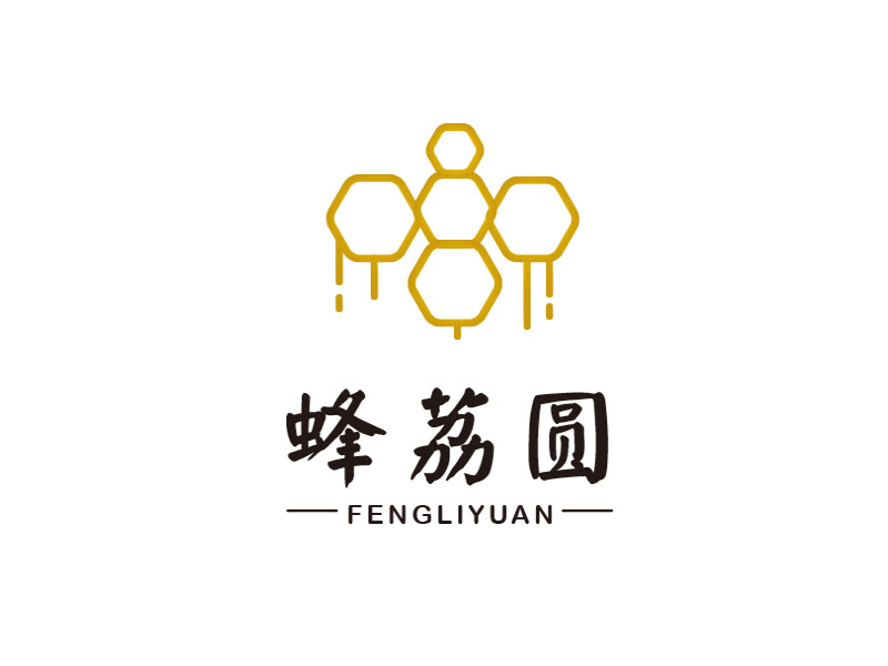 朱红娟的蜂荔圆logo设计