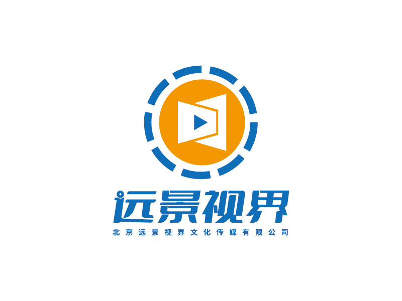 李宁的北京远景视界文化传媒有限公司logo设计