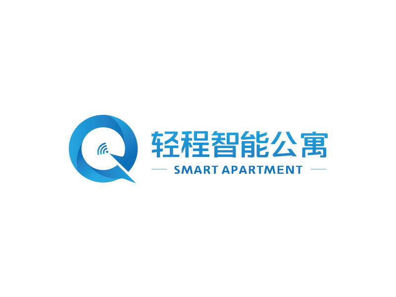 朱红娟的轻程智能公寓logo设计