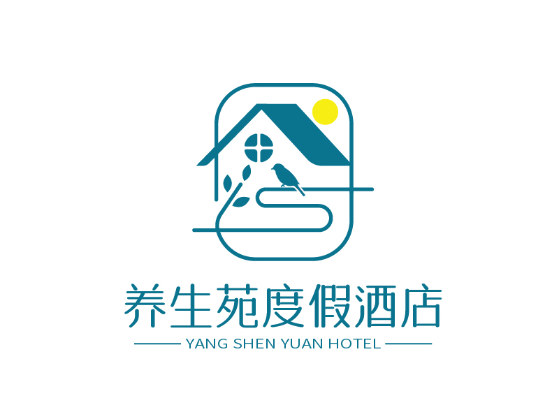 张俊的养生苑度假酒店logo设计