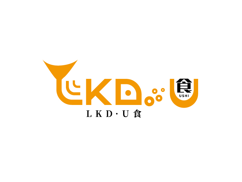 李宁的LKD · U食logo设计