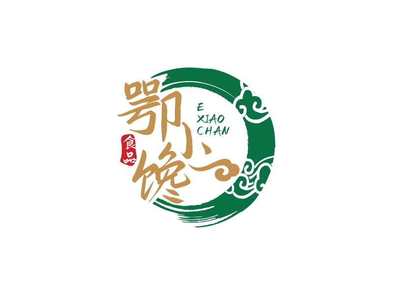 林思源的鄂小馋食品有限公司logo设计