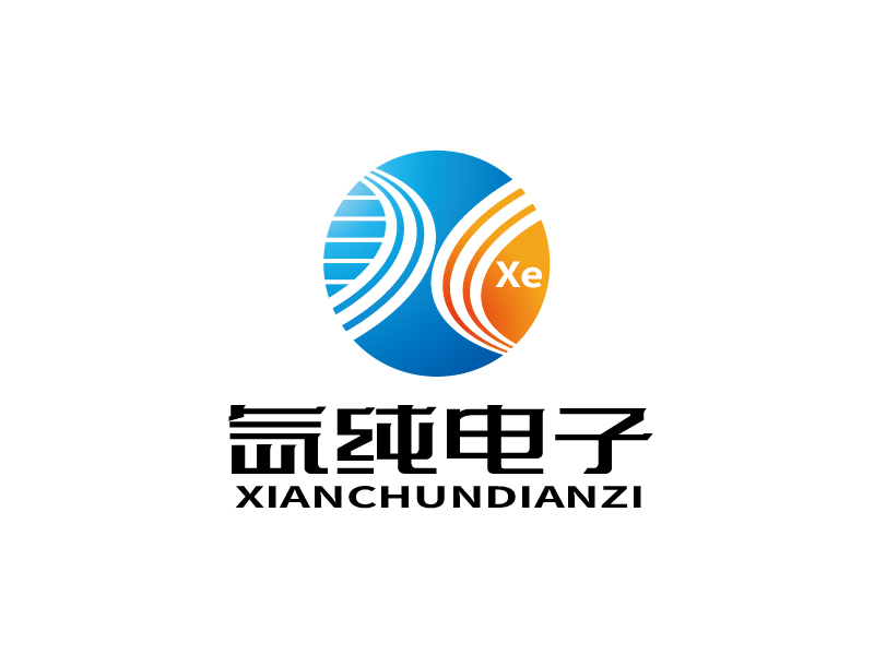 张俊的江苏氙纯电子材料有限公司logo设计