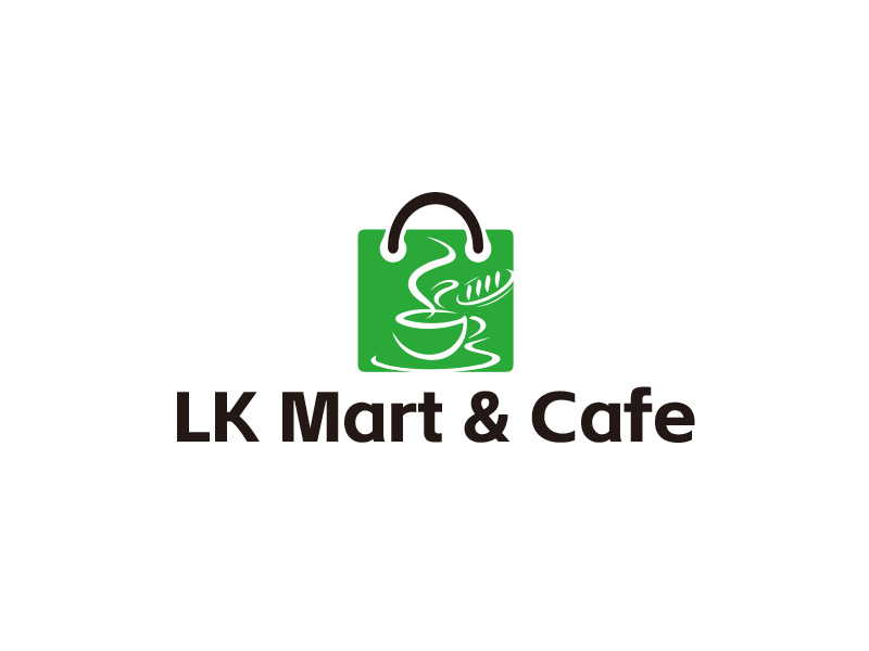 LK Mart & Cafe 咖啡厅定制LOGO设计logo设计