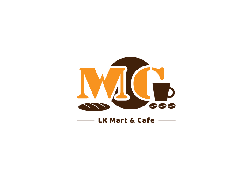 李宁的LK Mart & Cafe 咖啡厅定制LOGO设计logo设计