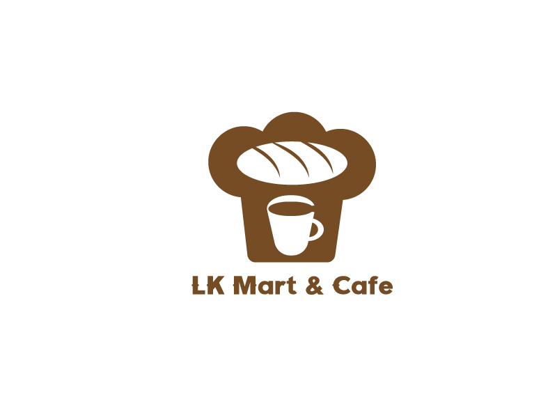 李宁的LK Mart & Cafe 咖啡厅定制LOGO设计logo设计