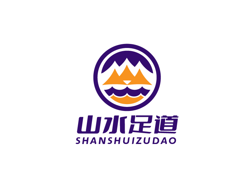 李宁的山水足道logo设计