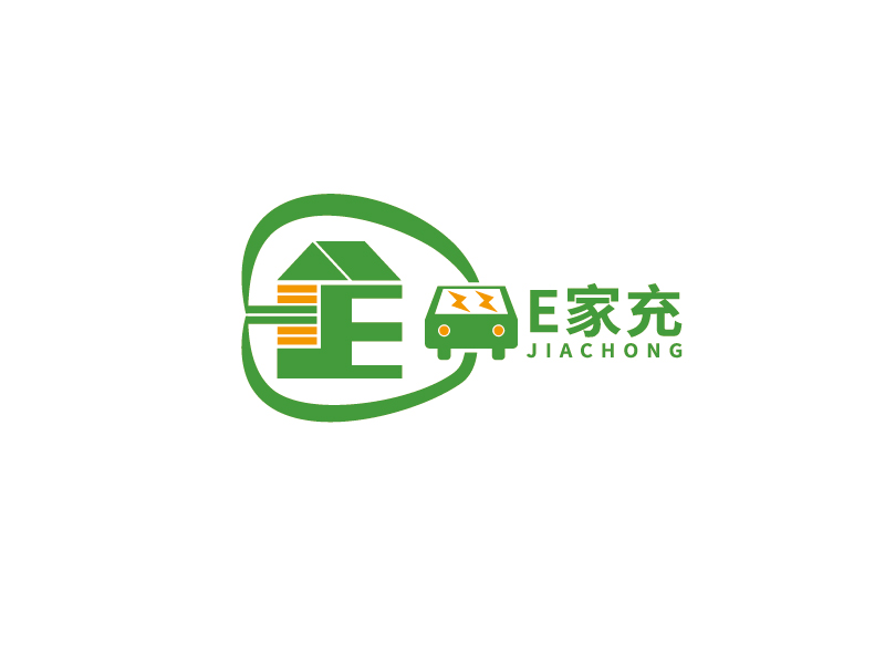 李宁的e家充logo设计