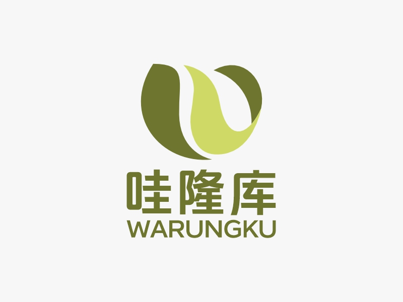 Warungku哇隆库logo设计