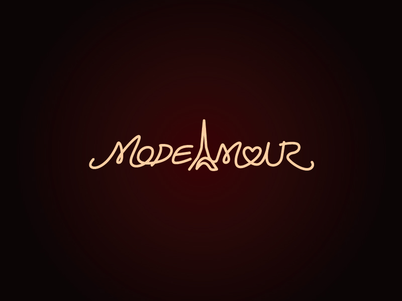 张俊的MODEAMOURlogo设计