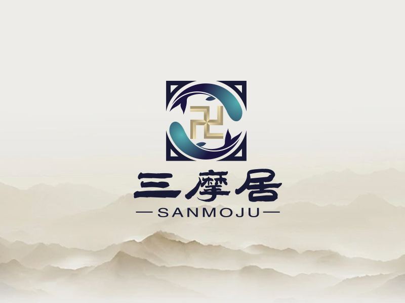 王晓野的三摩居logo设计