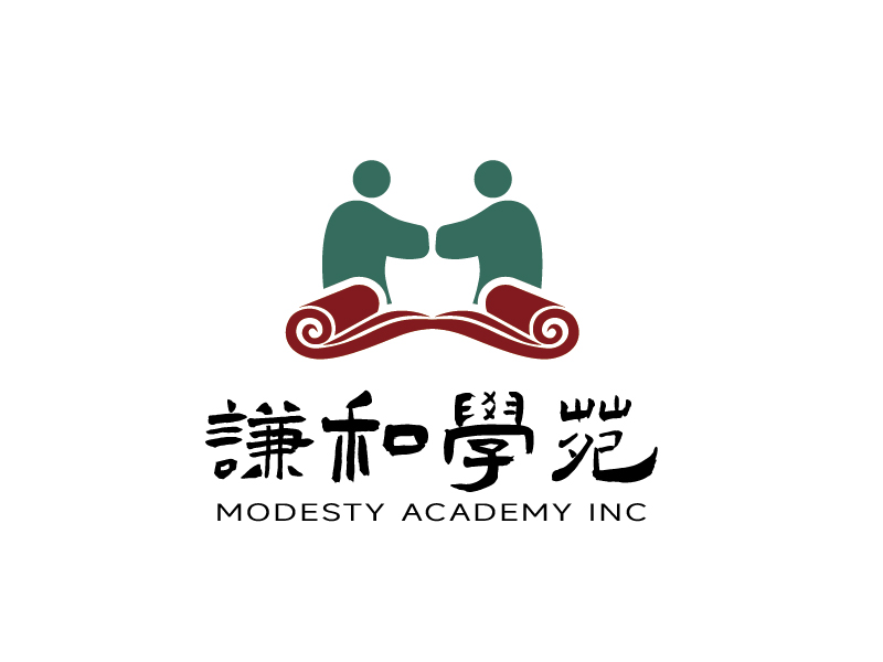 张俊的谦和学苑 Modesty Academy Inclogo设计