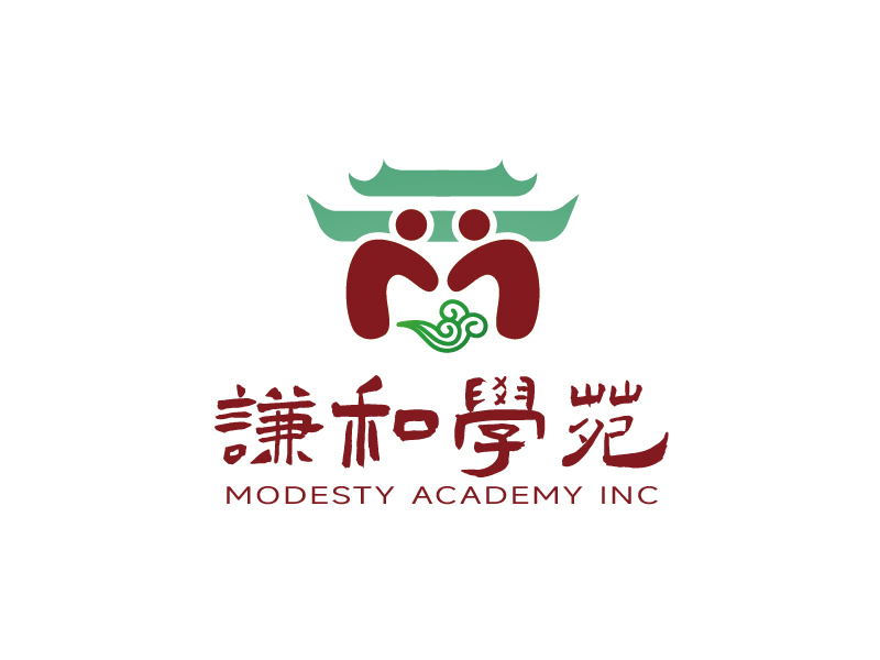 张俊的谦和学苑 Modesty Academy Inclogo设计