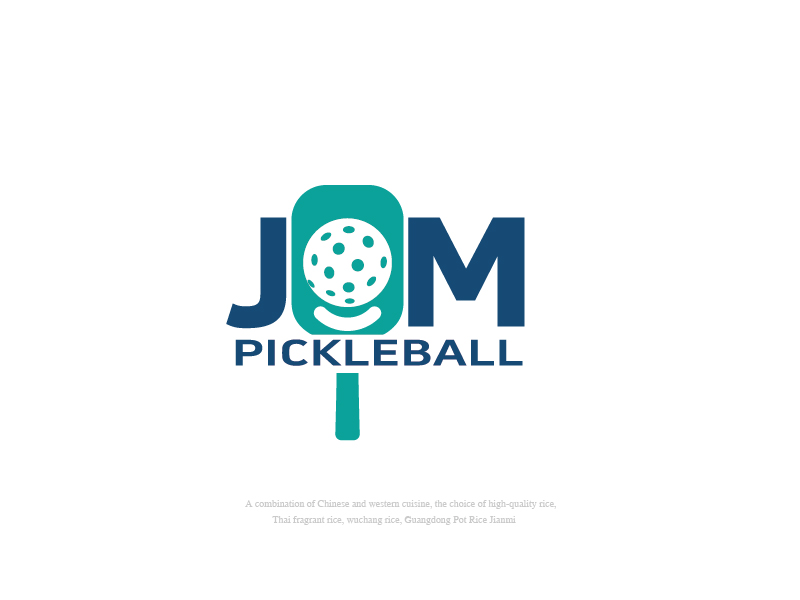 张俊的JOM PICKLEBALLlogo设计