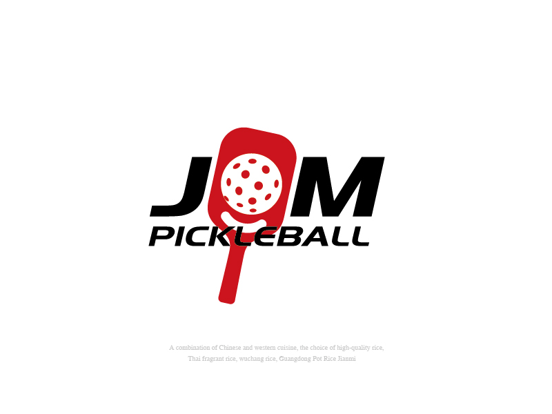 张俊的JOM PICKLEBALLlogo设计