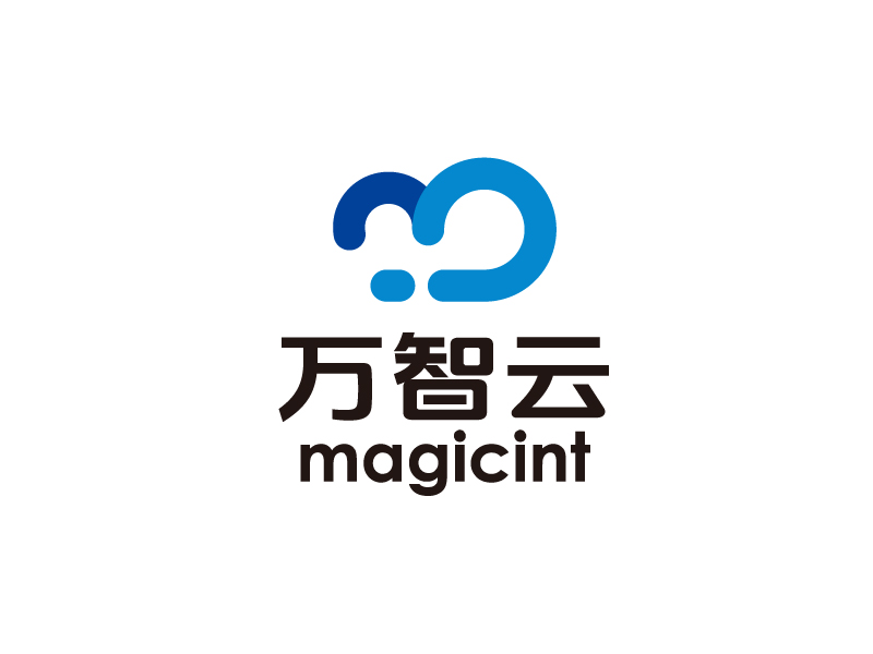 张俊的中文:万智云 英文:magicintlogo设计