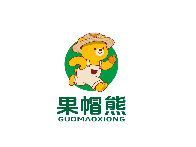 张俊的果帽熊logo设计