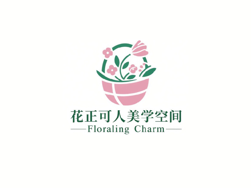 秦光华的花正可人美学空间logo设计