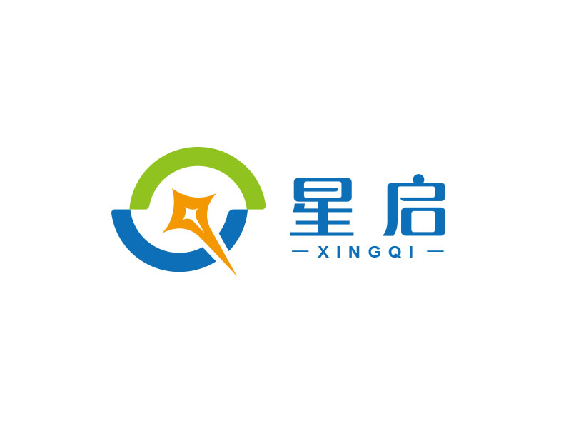 朱红娟的星启logo设计