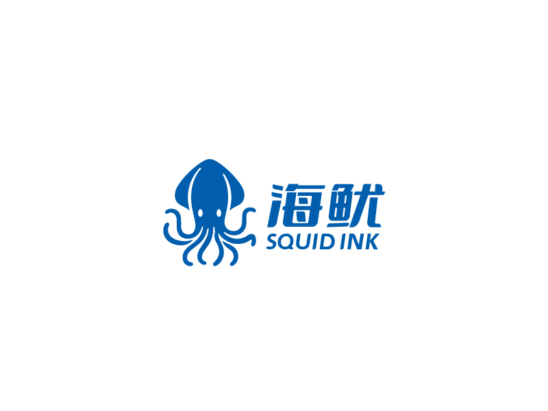 张俊的海鱿/海鱿牌泳池清洁机器人logo设计
