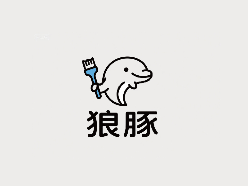 狼豚logo设计