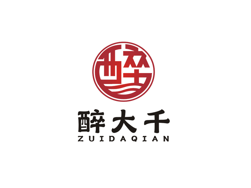 李杰的醉大千logo设计