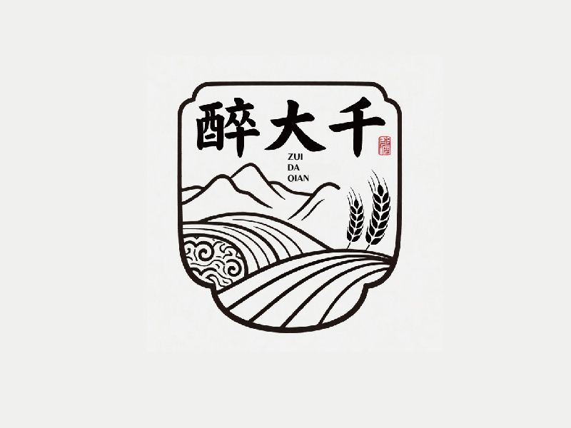 秦光华的醉大千logo设计