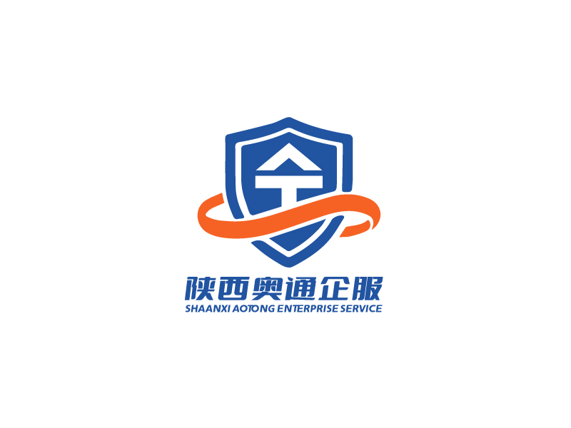 李宁的陕西奥通企业服务有限公司logo设计