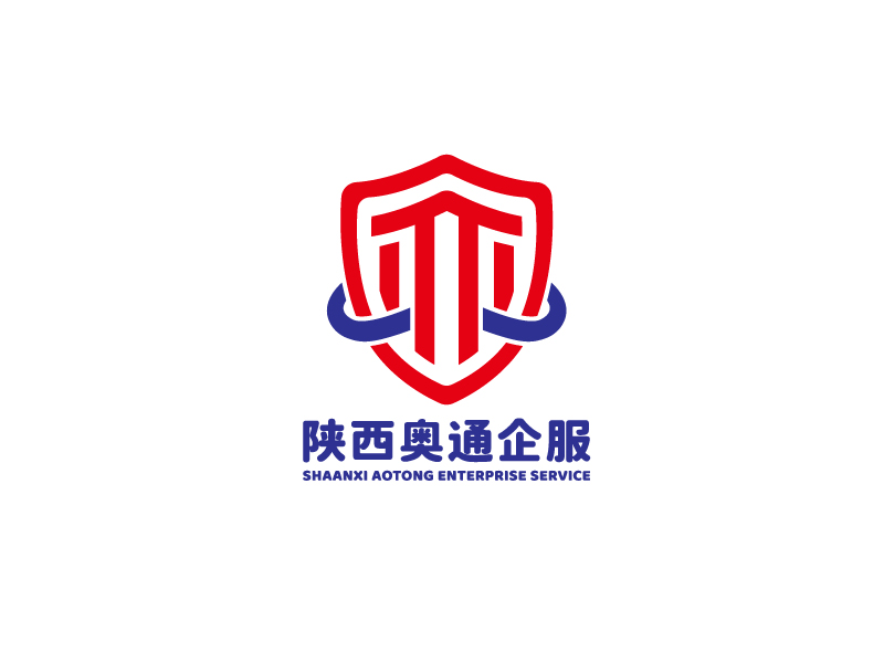 李宁的陕西奥通企业服务有限公司logo设计