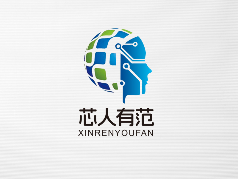 郭庆忠的芯人有范logo设计