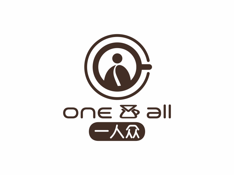 陈国伟的一人众logo设计