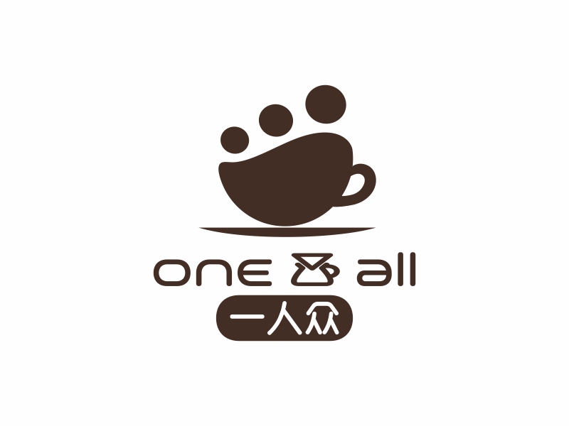 陈国伟的一人众logo设计