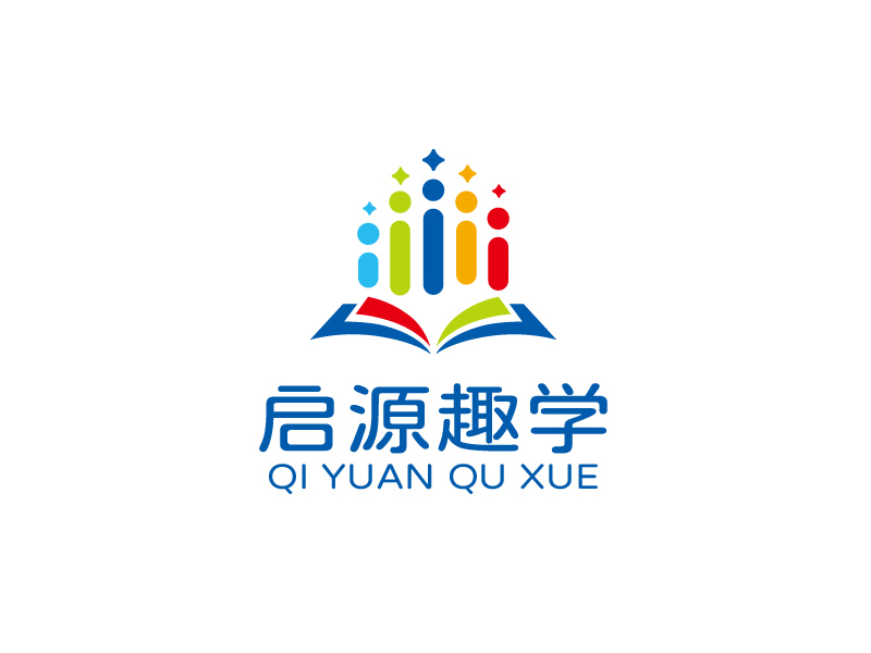 张俊的启源趣学教育培训logo设计