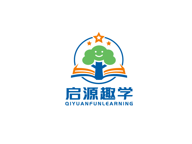 李宁的启源趣学教育培训logo设计