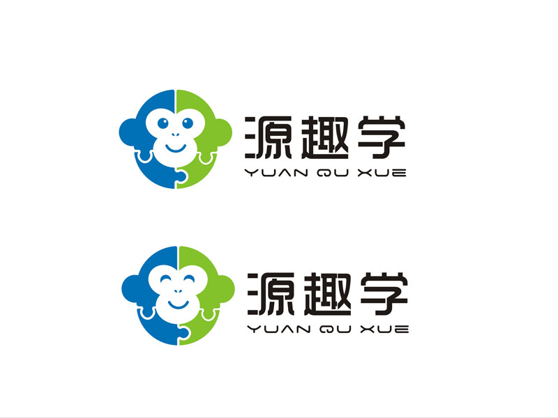 启源趣学教育培训logo设计