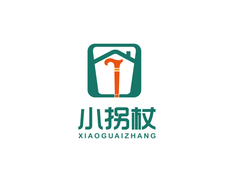 朱红娟的小拐杖logo设计