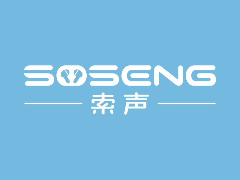 王涛的英文 soseng 中文 索声logo设计
