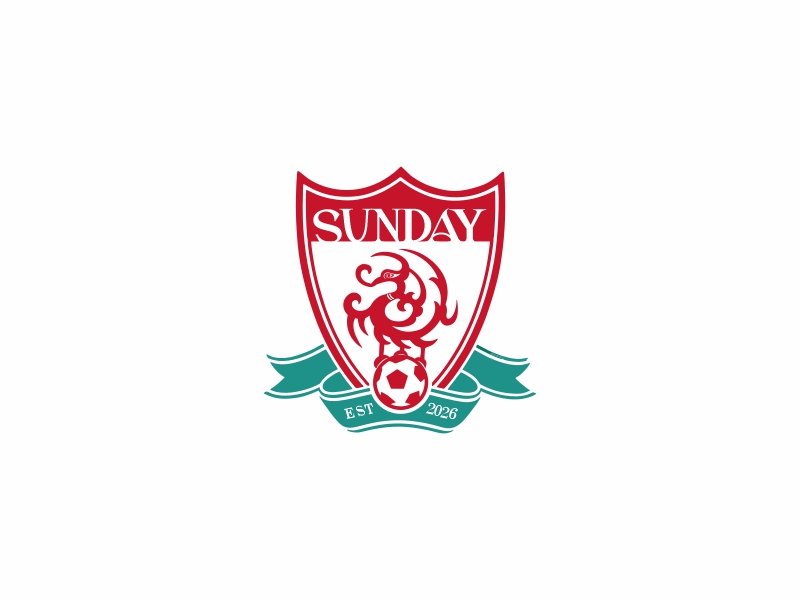sunday足球队队徽logo设计